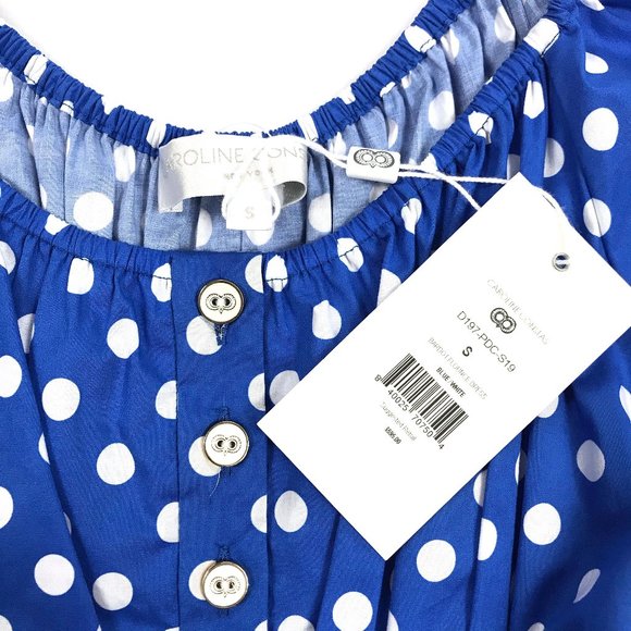 New Auc Caroline Constas Bardot Flounce Midi Dress - Picture 4 of 8